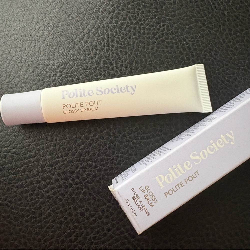 Polite Society Polite Pout Glossy Lip Balm Coconut Cream - Picture 5 of 5